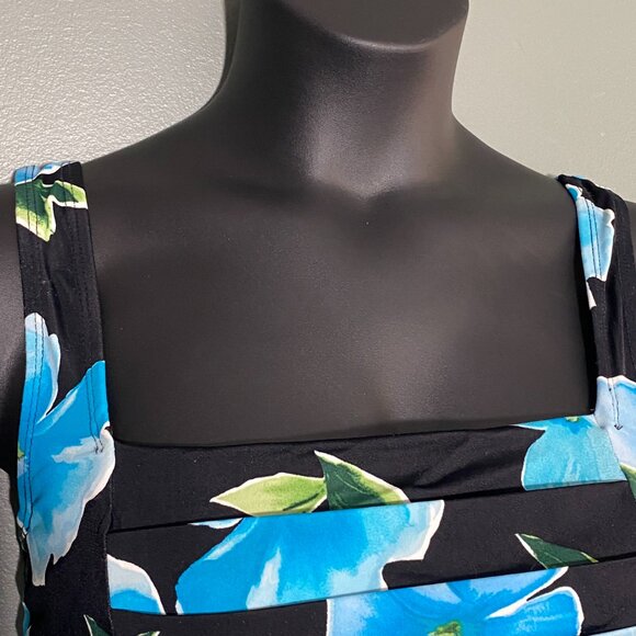 Studio Works Floral Tropical Tankini Size 10 Swimsuit Top Only Excellent! - Picture 6 of 9